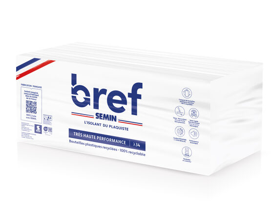 Panneau ou rouleau isolant en fibre polyester recyclées | Bref