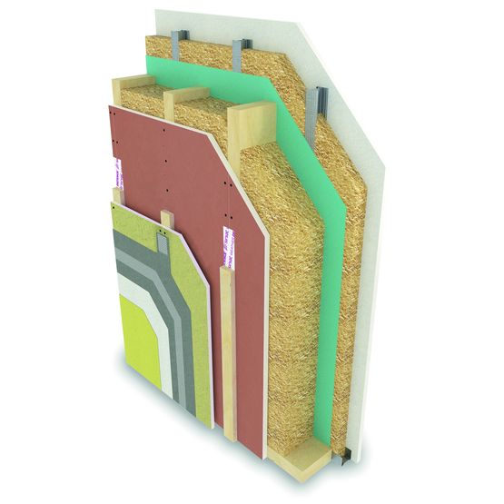 Panneau porteur en plâtre HDC pour construction ossature bois jusqu'à R+3 | Defentex - SINIAT