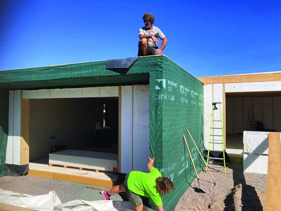  Panneau PSE biosourcé pour enveloppe et toiture terrasse étanches en ossature bois | Stisol ECA - HIRSCH