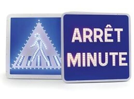  Panneau renforcé BTR à LEDs carré | 1-02-2-170 - Panneaux et autres signalisations routières