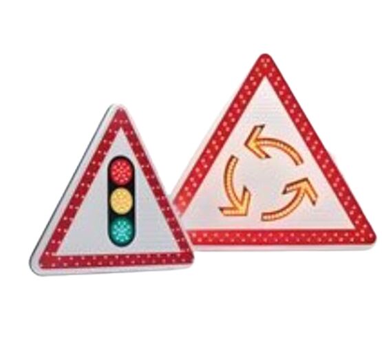  Panneau renforcé BTR à LEDs triangulaire | 1-02-2-166 - Panneaux et autres signalisations routières