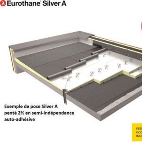  Panneau support d’étanchéité avec création de pente | Eurothane Silver A  - RECTICEL INSULATION