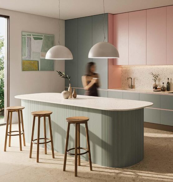 Panneau technique en solid surface HIMACS| Panneau cuisine HIMACS résistant et hygiénique