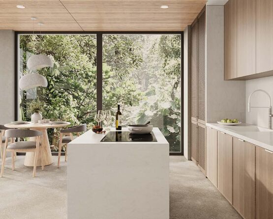  Panneau technique en solid surface HIMACS| Panneau cuisine HIMACS résistant et hygiénique - Panneau composite