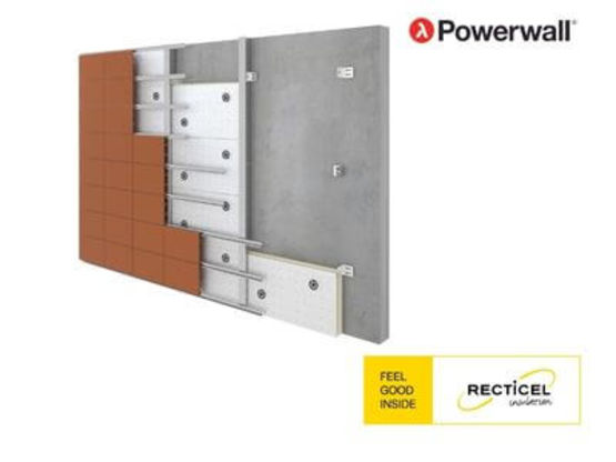  Panneau ultra-mince d’isolation thermique par l’extérieur  | Powerwall - RECTICEL INSULATION