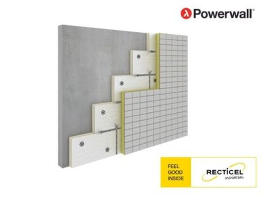 Panneau ultra-mince d’isolation thermique par l’extérieur  | Powerwall - produit présenté par RECTICEL INSULATION