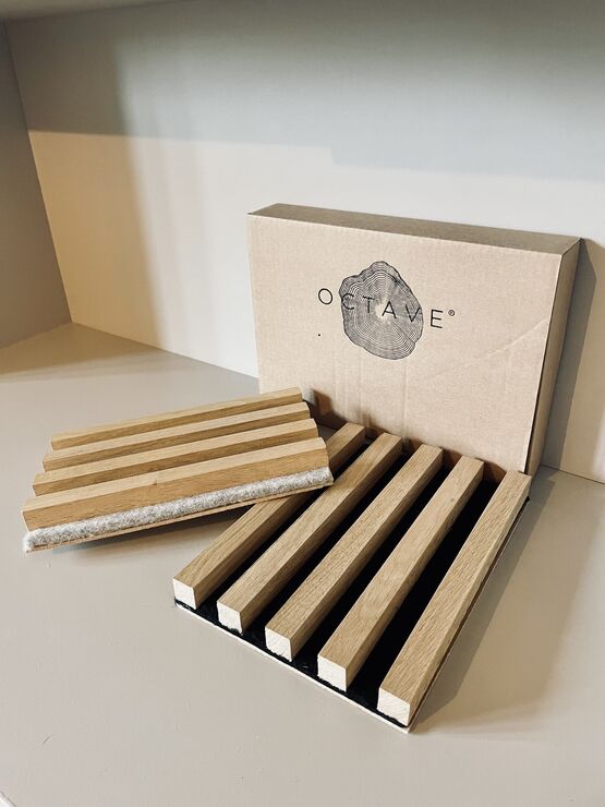 Panneaux acoustiques – Echantillons plaque 26.19 | Octave  - produit présenté par OCTAVE - PANNEAUX BOIS ECO-ACOUSTIQUES