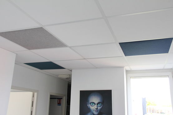  Panneaux d’absorption acoustique en forme de carré | TEMPO Panneaux - Panneaux muraux et absorbeurs acoustiques