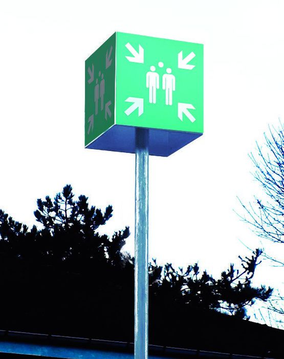  Panneaux d’information pour signalisation urbaine | Balise CUBE  - Signalétique d'informations