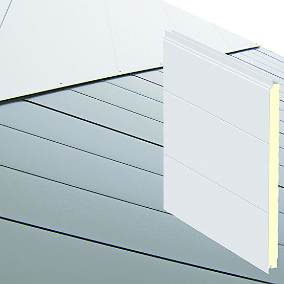 Panneaux de façade isolants en acier jusqu&#039;à 16 m de longueur | Hainaut Lame