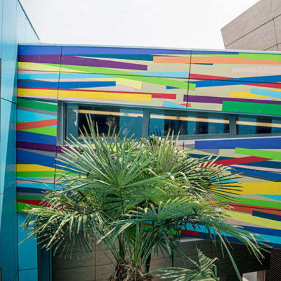  Panneaux stratifiés HPL personnalisés pour bardage | MEG Impression Numérique - Bardage en bois stratifié