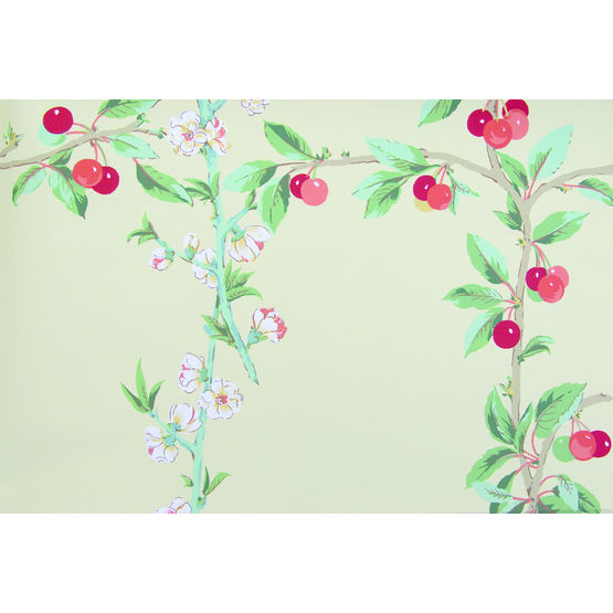 Papier peint à branches de cerisier en espalier | L&#039;espalier