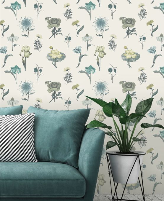 Papier Peint au design floral Shangri-La | Hunza - produit présenté par FARDIS