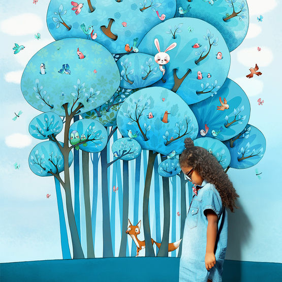 Papiers peints panoramiques Enfants | Evergreen - produit présenté par ACTE-DECO
