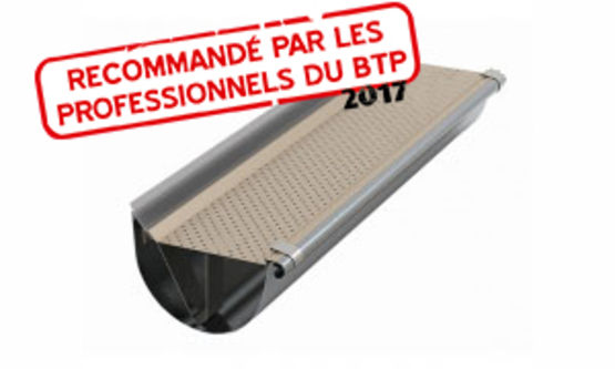 Pare-feuilles pour gouttière traditionnelle demi-ronde en zinc | GutterStark - produit présenté par ARALTEC