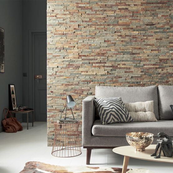 Parement mural en pierre naturelle | Slimstone quartzite ou ardoise