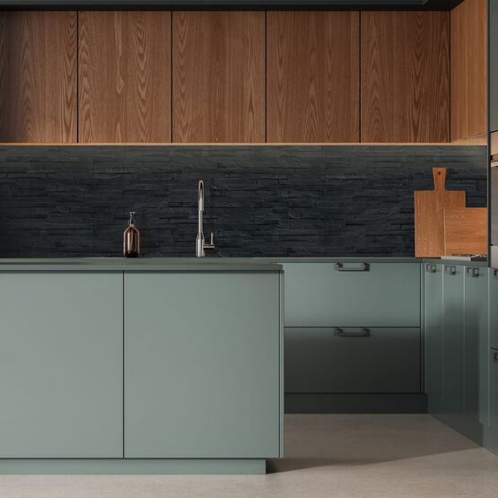 Parement mural en pierre naturelle | Slimstone quartzite ou ardoise - produit présenté par WESER