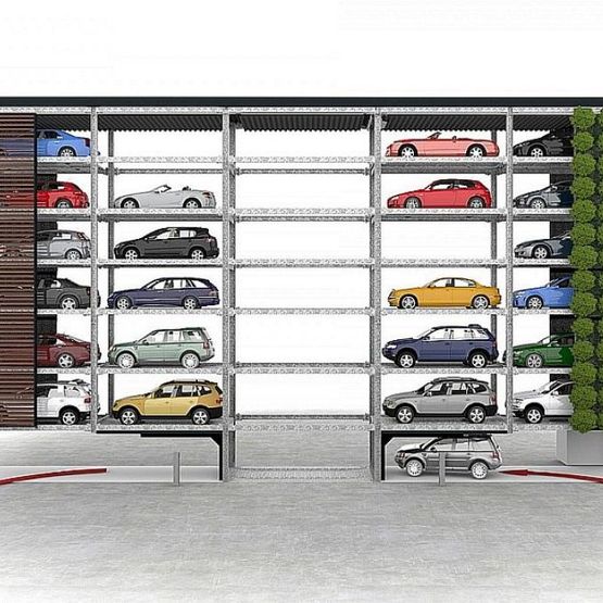  Parking automatique - transport avec palettes | SlimParker 557 - WÖHR PAR ALINEA PARK