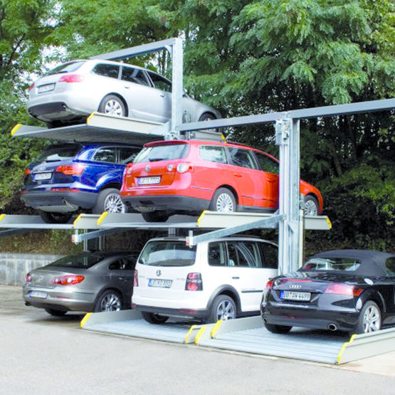  Parking mécanisé dépendant - Parklift 421 - 3 places sans fosse - Plate-forme de superposition pour véhicules