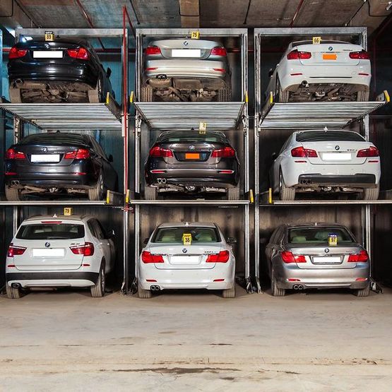Parking mécanisé dépendant - Parklift 421 - 3 places sans fosse - produit présenté par WÖHR PAR ALINEA PARK FRANCE