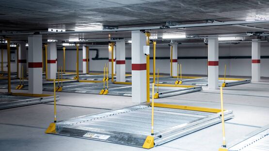  Parking mécanisé indépendant - Plateformes coulissantes sur 1 niveau | Platform 501 - Plate-forme de superposition pour véhicules