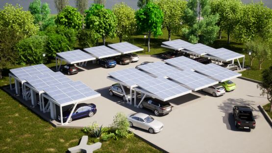  Parking photovoltaïque à structure modulaire | Helios - SPRECH SRL