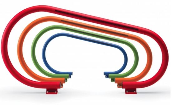 Parking vélos en tube d’acier galvanisé et thermo-laqué | Open 0031444 - produit présenté par PRO URBA