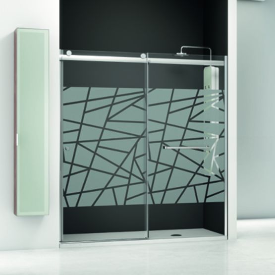  Paroi de baignoire et de douche avec panneaux coulissants | Moon - PROFILTEK