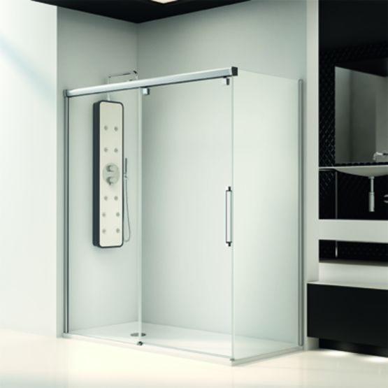  Paroi de baignoire et douche à panneaux coulissants | Vetro - Parois de douche avec porte coulissante