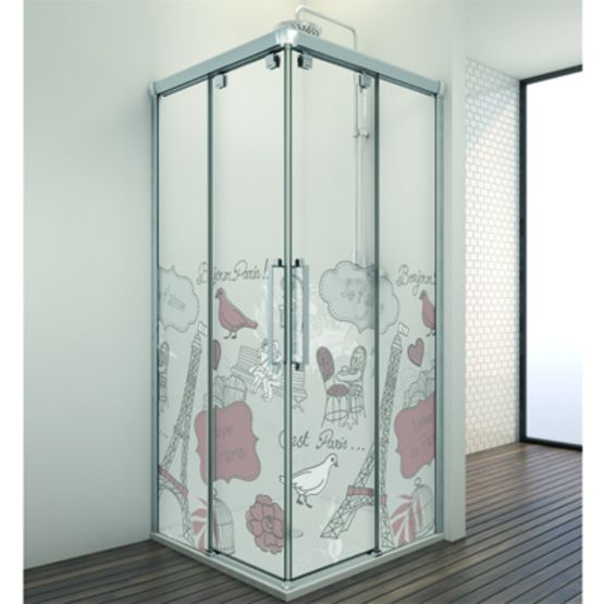 Paroi de baignoire et douche à panneaux coulissants | Vetro - produit présenté par PROFILTEK