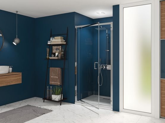 Paroi de douche à Porte pivotante (intérieur/extérieur) | SMART EXPRESS P - Paroi de douche fixe