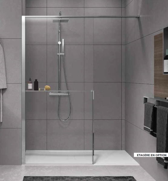  Paroi de douche fixe à l&#039;Italienne pour installation en niche | KUADRAHN - NEWSANIT