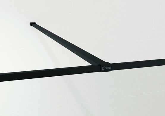  Paroi de douche vitrée anticalcaire droite ou cintrée en quatre largeurs | Walk-in Solo Arkade - Paroi de douche fixe