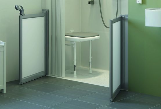 Parois de douche pivotantes 2 panneaux en niche | Access Option-M - 92108N - produit présenté par KING D'EAU