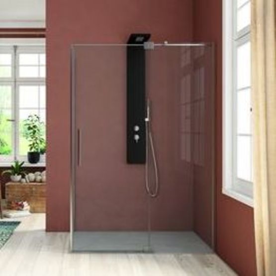 Roulette pour porte de douche fixe