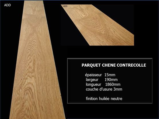  Parquet chêne contrecollé entrée de gamme | ADD - ARCHITECTURE DESIGN DECORATION ADD