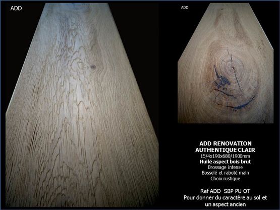Parquet contrecollé chêne style | ADD SBP CLAIR MEDIUM OU BRUT DE SCIAGE - ARCHITECTURE DESIGN DECORATION ADD