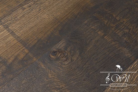  Parquet contrecollé en chêne 16 mm- Aspect vielli avec effets sciage | Collection Wil - Parquets contrecollés en chêne