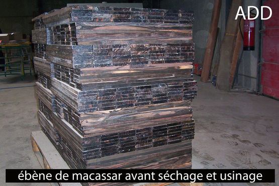 Parquet massif ou contrecollé ébène de macassar | ADD EBENE MACASSAR  - ARCHITECTURE DESIGN DECORATION ADD