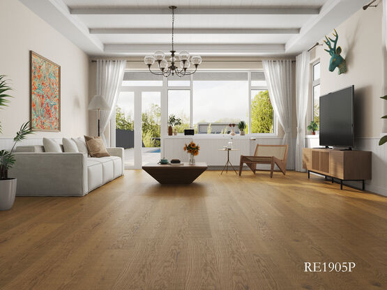 Parquet semi-massif chêne vernis brun mat | Chamonix 1905P