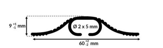 Passage de câble 2 x 5 mm longueur 3 000 mm | WATTELEZ - produit présenté par WATTELEZ