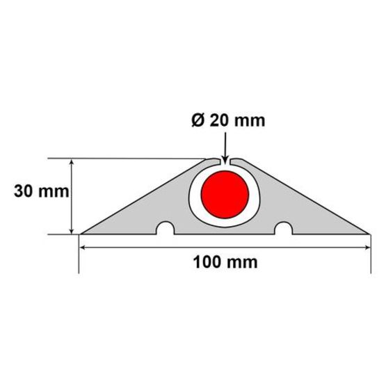  Passe câble en rouleau longueur 10 m diamètre 20 mm | PLR40 Réf PC1020 - EQUIPEMENTECH