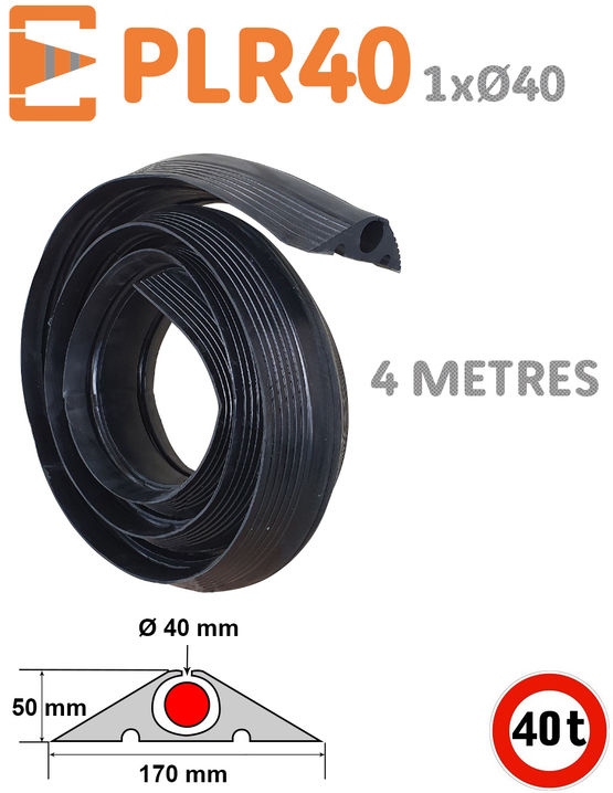 PASSE CÂBLE EN ROULEAU 4M*Ø40MM