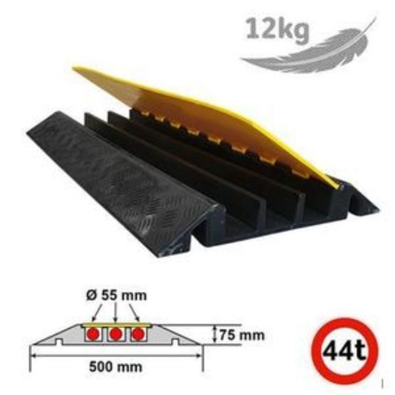  Passe câble modulaire 3 canaux diamètre 55 mm en polyuréthane et PE | PL44 Réf PC943 - EQUIPEMENTECH