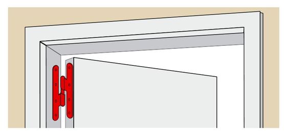 Paumelle picarde à hélice sens droite ou gauche finition zinguée blanc | PHN - produit présenté par TORBEL