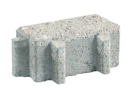  Pavé drainant en déchets de coquilles Saint-Jacques avec écarteurs végétalisables | Océan Hydrojoint - Pavés simples extérieurs