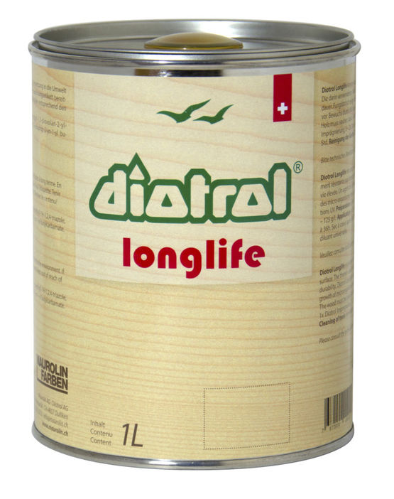  Peinture à base d’huiles naturelles pour bois en intérieur ou en extérieur | DIOTROL LONGLIFE - Peinture de protection pour bardage bois