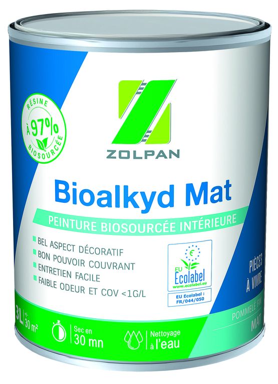 Peinture biosourcée à base d'huile végétale et de résidus agroalimentaires | Bioalkyd - ZOLPAN