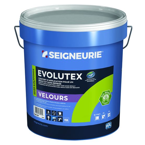  Peinture biosourcée mate, satinée ou velours en nombreuses teintes | Evolutex Bio-Based - Peinture acrylique de couleur