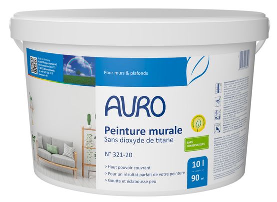 Peinture blanche sans dioxyde de titane | AURO N°321-20 